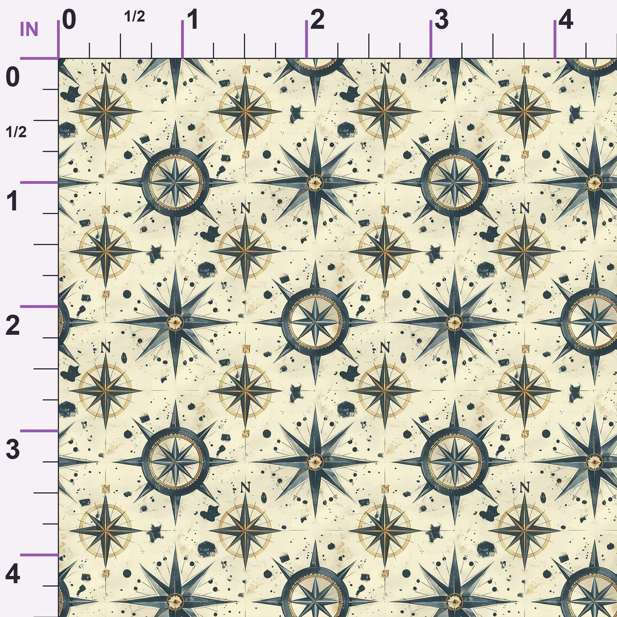 Mariner's Star Pattern 2 Minky Fabric