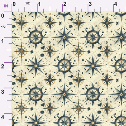 Mariner's Star Pattern 2 Minky Fabric
