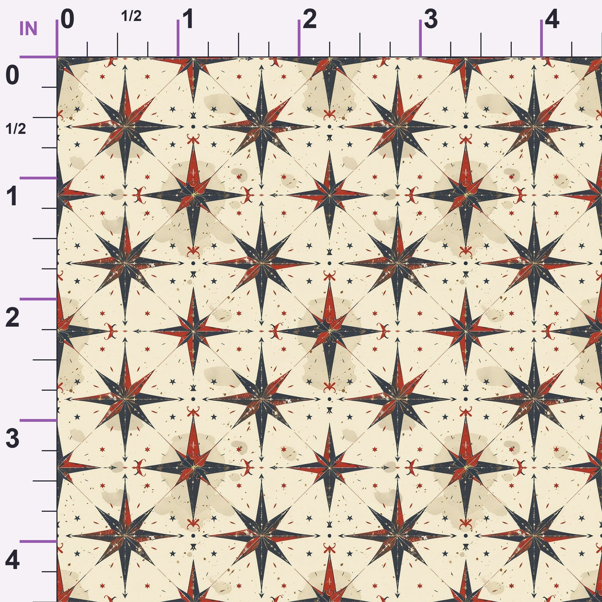 Mariner's Star Pattern 3 Minky Fabric