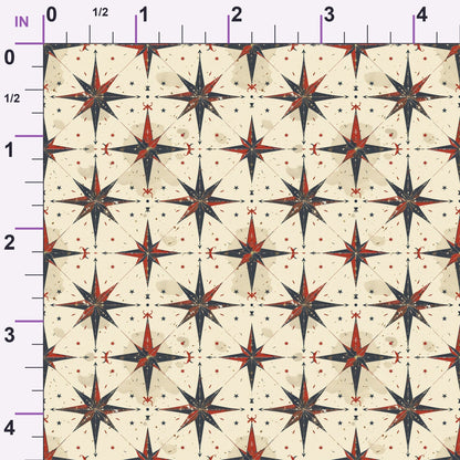 Mariner's Star Pattern 3 Minky Fabric