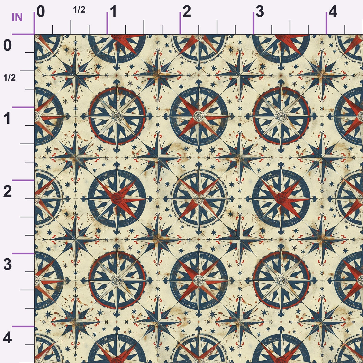 Mariner's Star Pattern 4 Minky Fabric