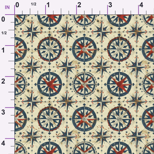 Mariner's Star Pattern 4 Minky Fabric