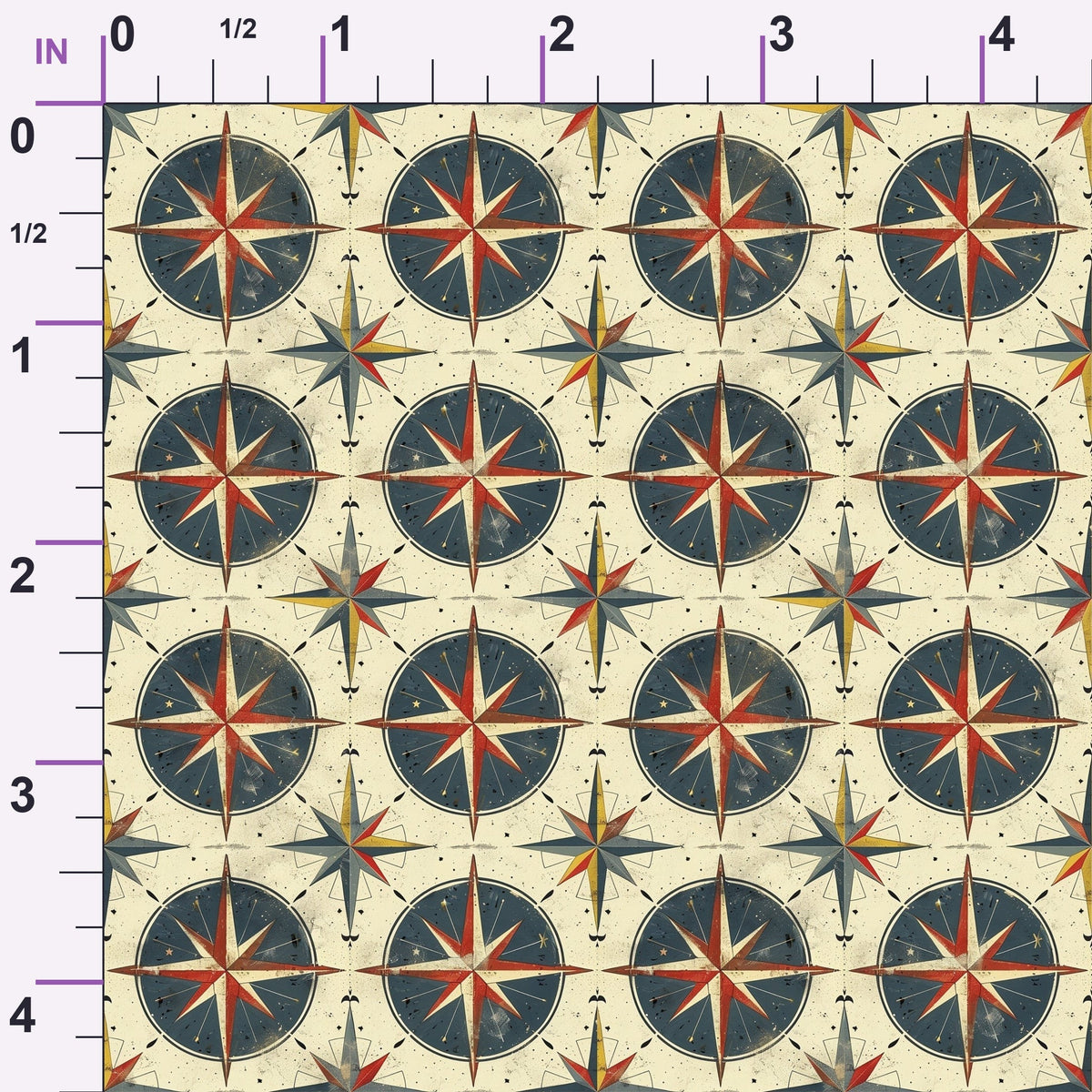Mariner's Star Pattern 5 Minky Fabric