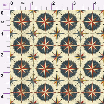 Mariner's Star Pattern 5 Minky Fabric
