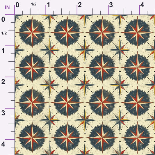 Mariner's Star Pattern 5 Minky Fabric