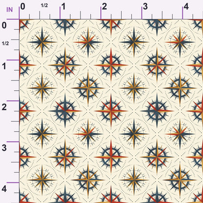 Mariner's Star Pattern 6 Minky Fabric