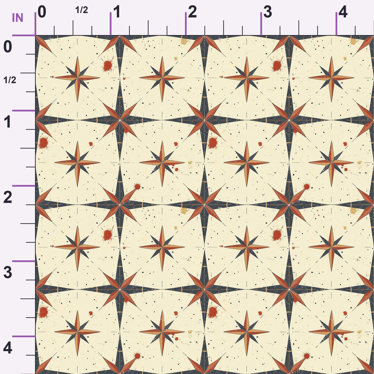 Mariner's Star Pattern 7 Minky Fabric