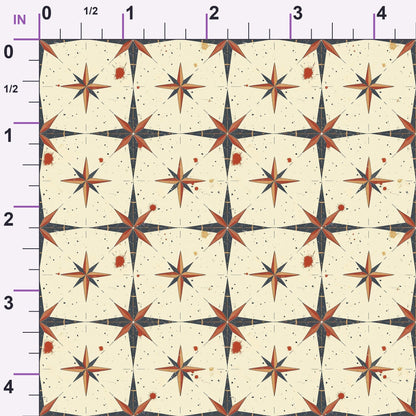 Mariner's Star Pattern 7 Minky Fabric