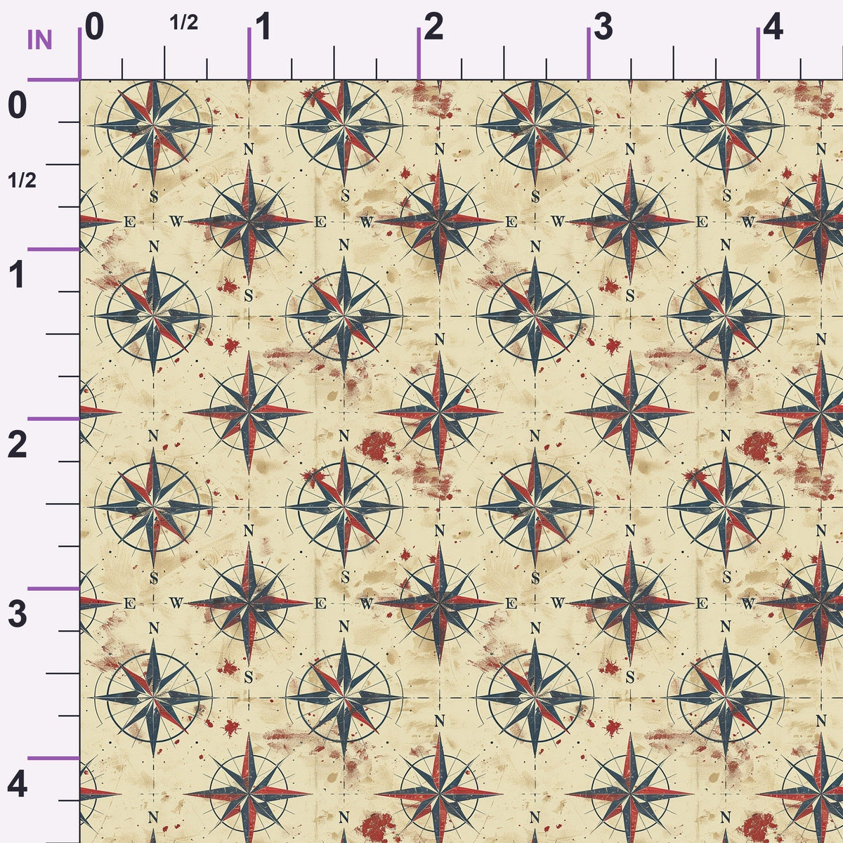 Mariner's Star Pattern 9 Minky Fabric