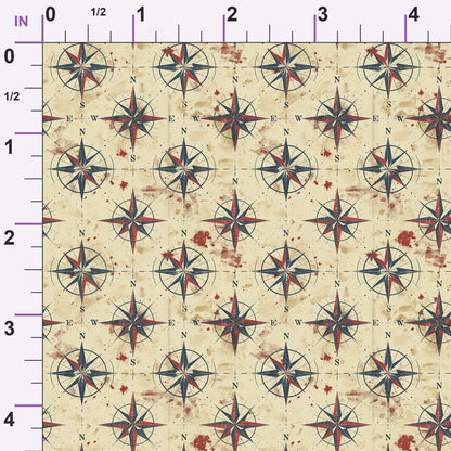 Mariner's Star Pattern 9 Minky Fabric