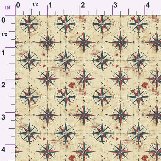 Mariner's Star Pattern 9 Minky Fabric