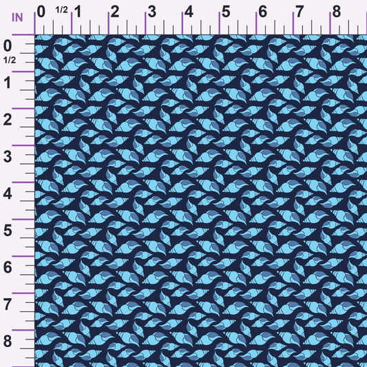 Maritime Blues Pattern 13 Minky Fabric