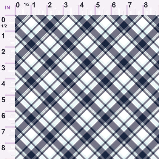 Maritime Blues Pattern 6 Minky Fabric