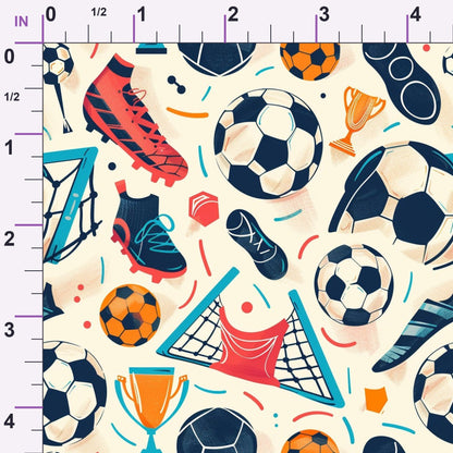 Match Day Pattern 1 Minky Fabric