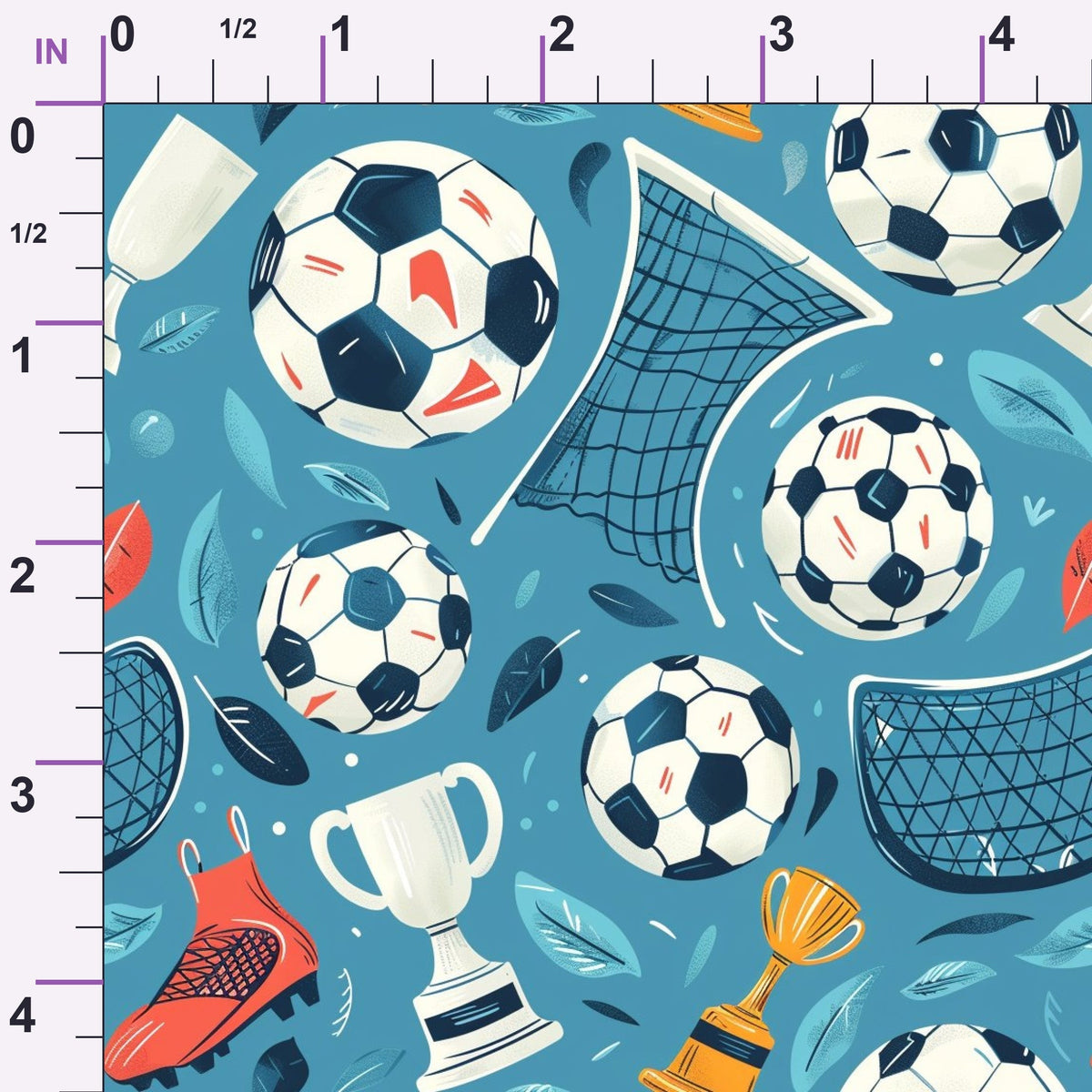 Match Day Pattern 10 Minky Fabric