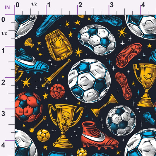 Match Day Pattern 13 Minky Fabric