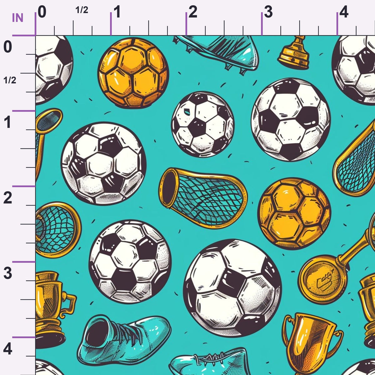 Match Day Pattern 2 Minky Fabric