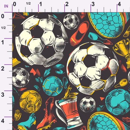 Match Day Pattern 3 Minky Fabric