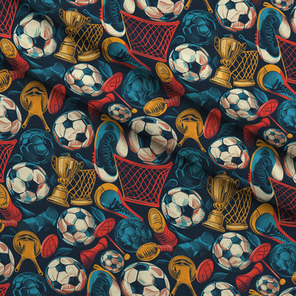 Match Day Pattern 5 Minky Fabric