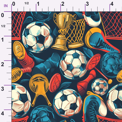 Match Day Pattern 5 Minky Fabric