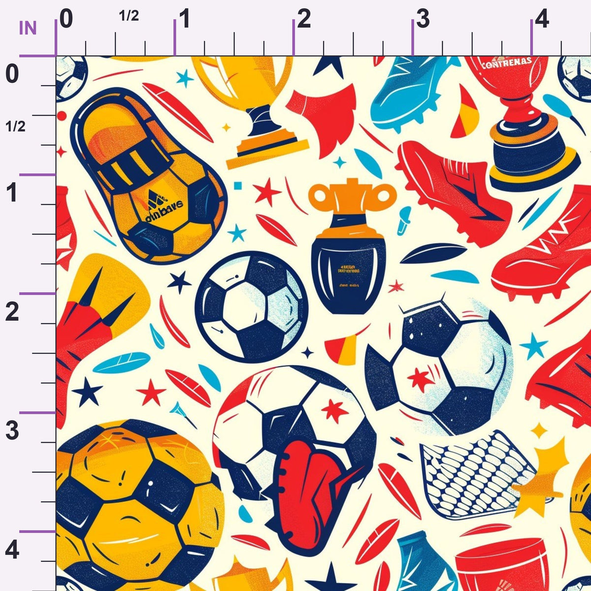 Match Day Pattern 8 Minky Fabric