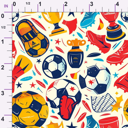 Match Day Pattern 8 Minky Fabric
