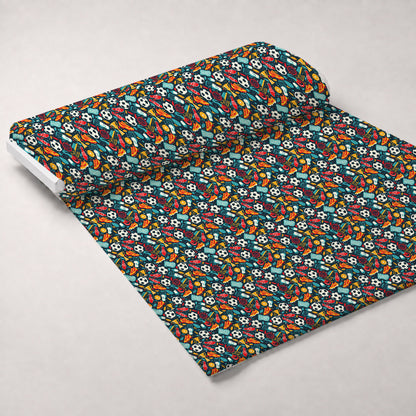 Match Day Pattern 9 Minky Fabric