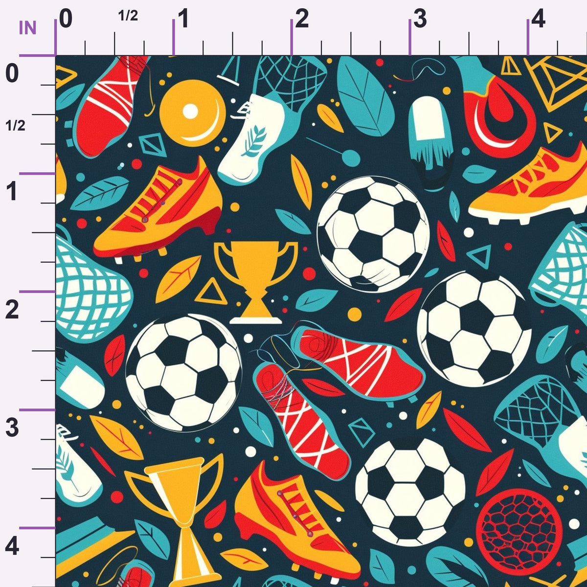 Match Day Pattern 9 Minky Fabric