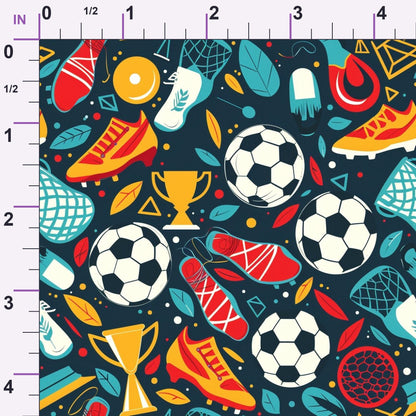Match Day Pattern 9 Minky Fabric