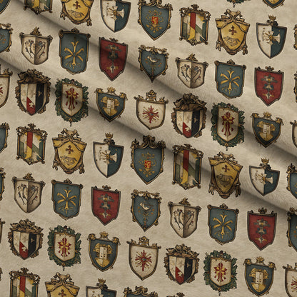 Medieval Heraldry Pattern 17 Minky Fabric