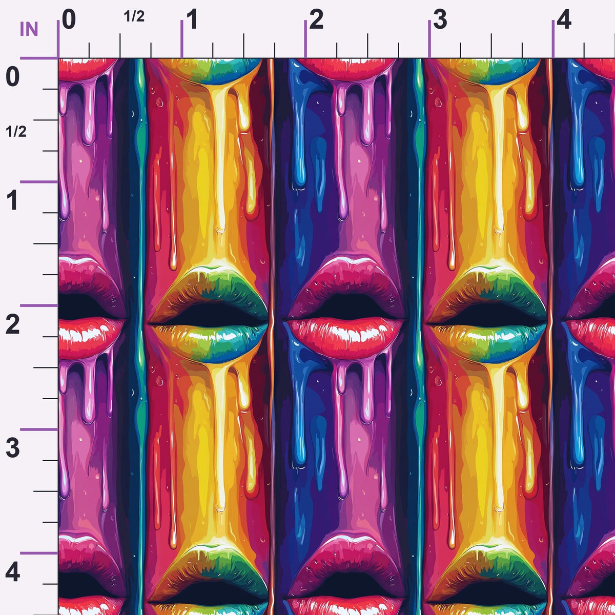 Melting Kisses Pattern 1 Minky Fabric
