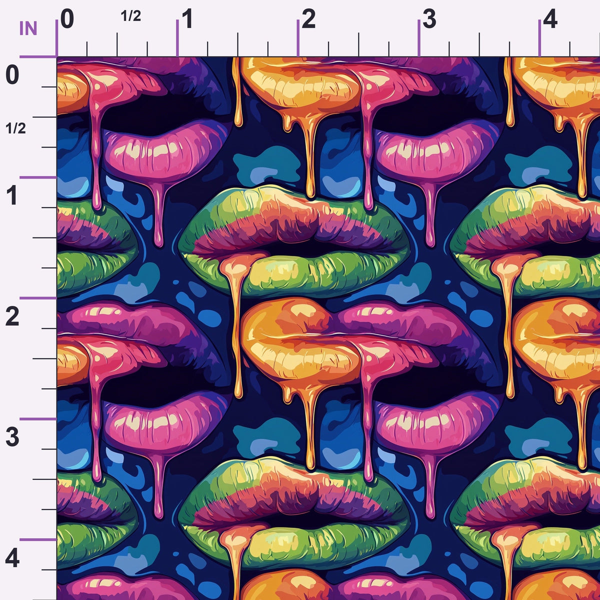 Melting Kisses Pattern 2 Minky Fabric