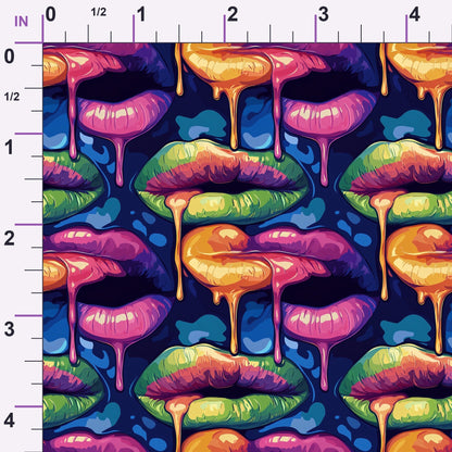 Melting Kisses Pattern 2 Minky Fabric