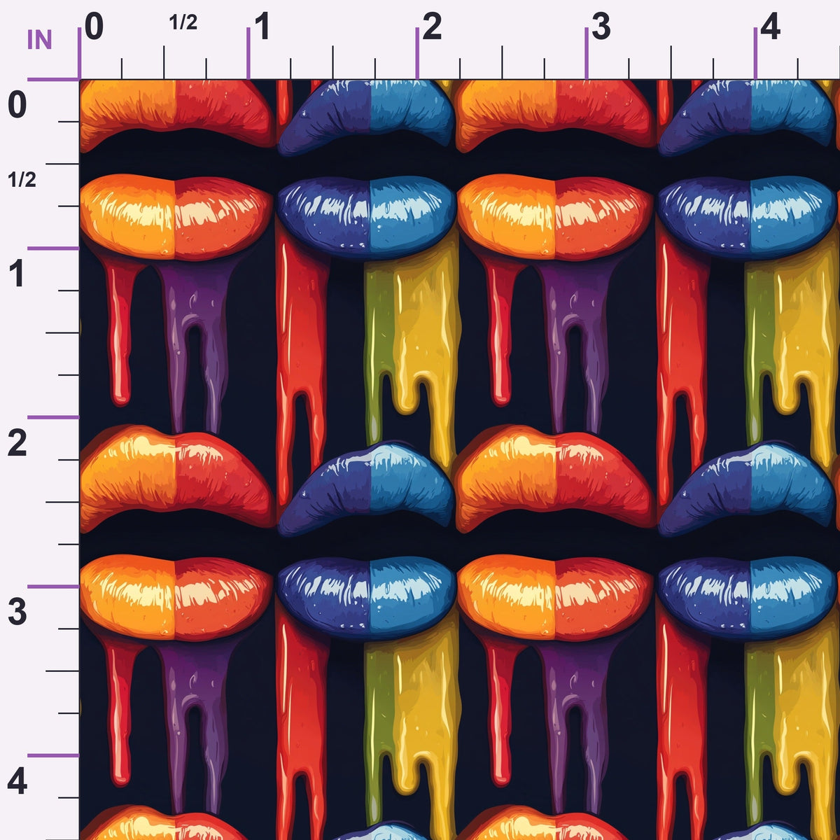 Melting Kisses Pattern 3 Minky Fabric