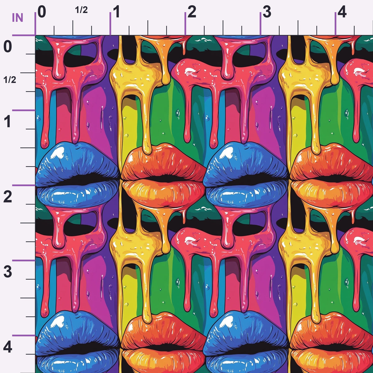 Melting Kisses Pattern 4 Minky Fabric