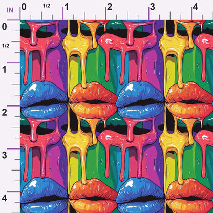 Melting Kisses Pattern 4 Minky Fabric