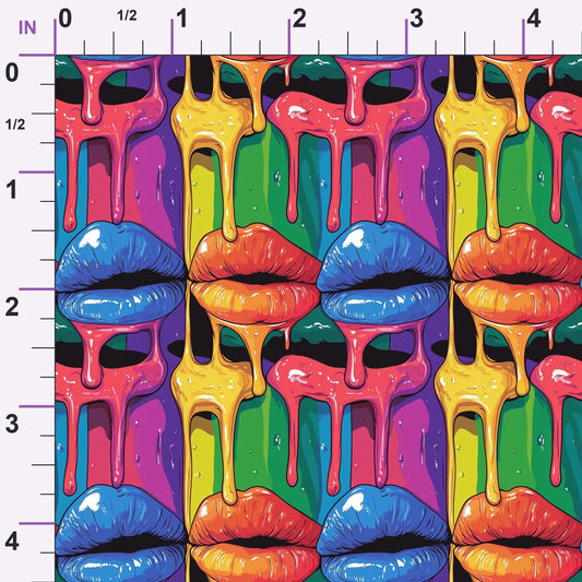 Melting Kisses Pattern 4 Minky Fabric