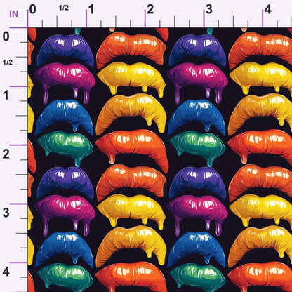 Melting Kisses Pattern 6 Minky Fabric