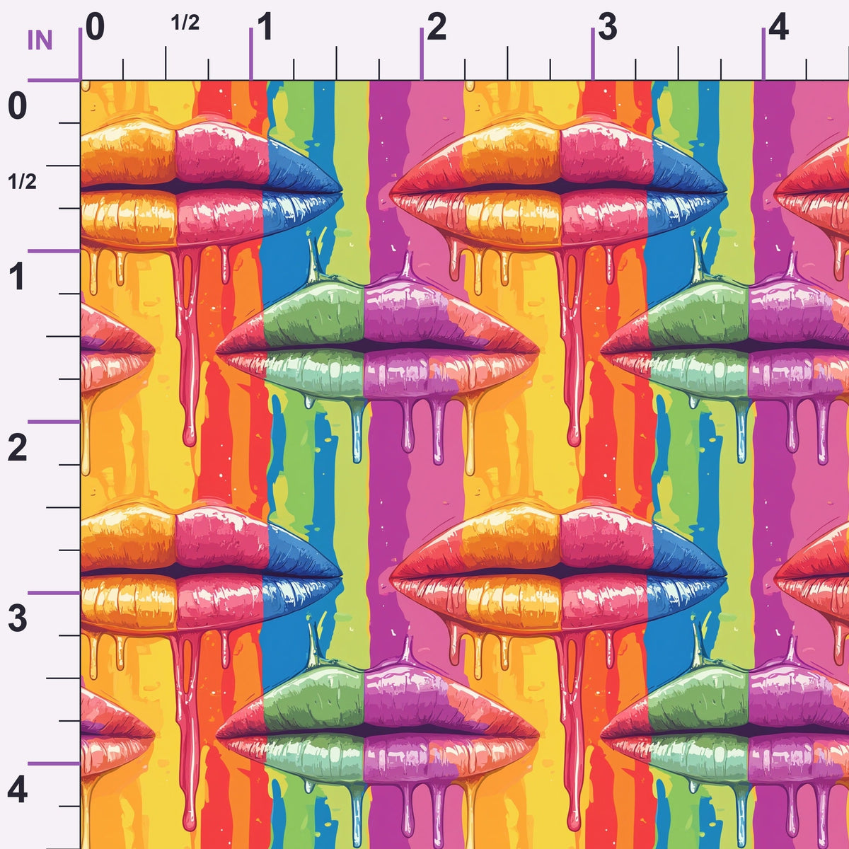 Melting Kisses Pattern 7 Minky Fabric