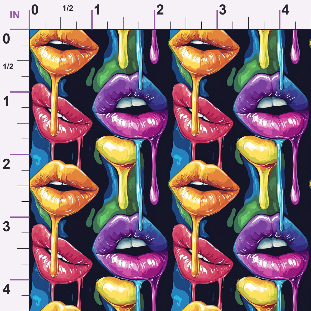 Melting Kisses Pattern 9 Minky Fabric