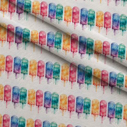 Melty Rainbow Pops Pattern 1 Minky Fabric