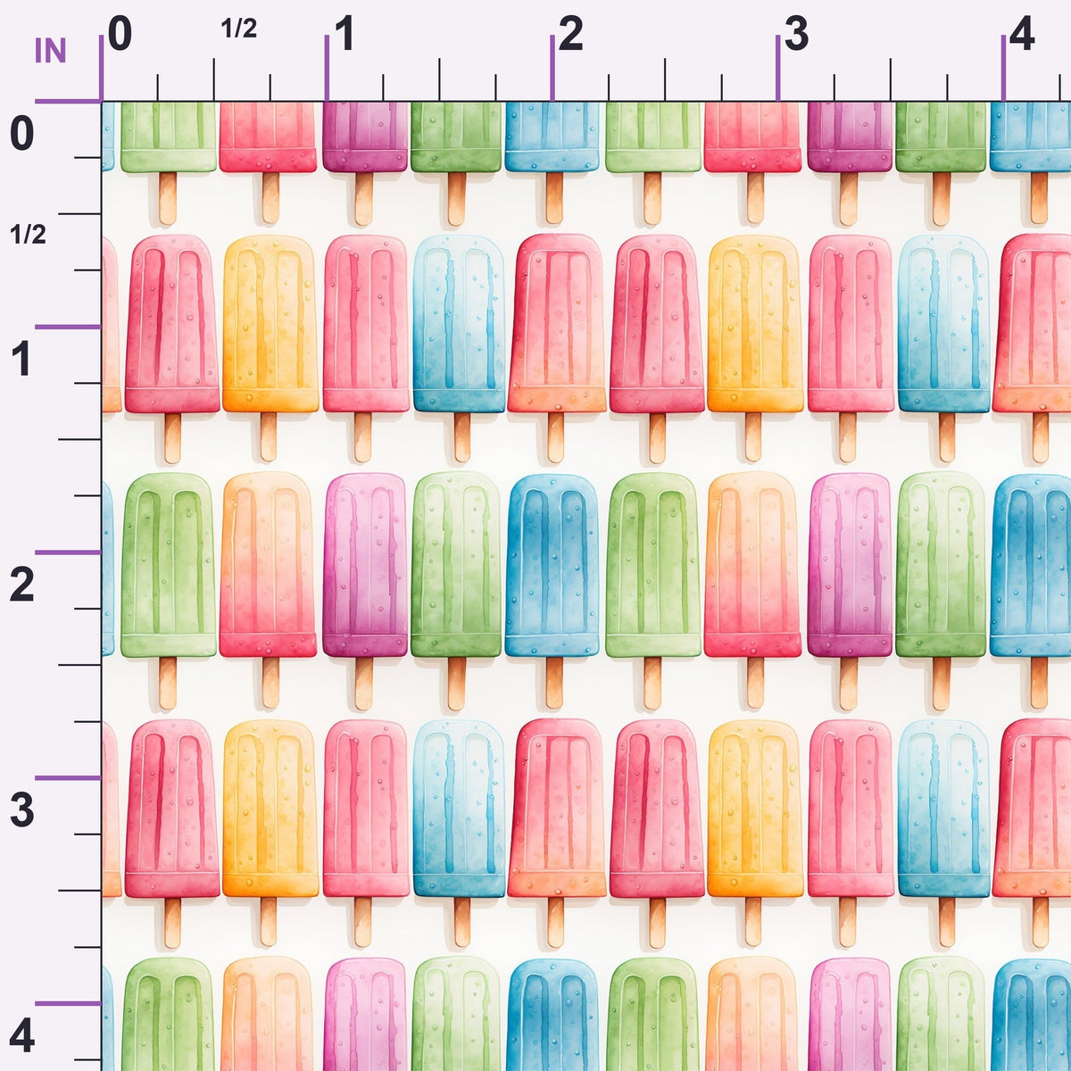 Melty Rainbow Pops Pattern 10 Minky Fabric