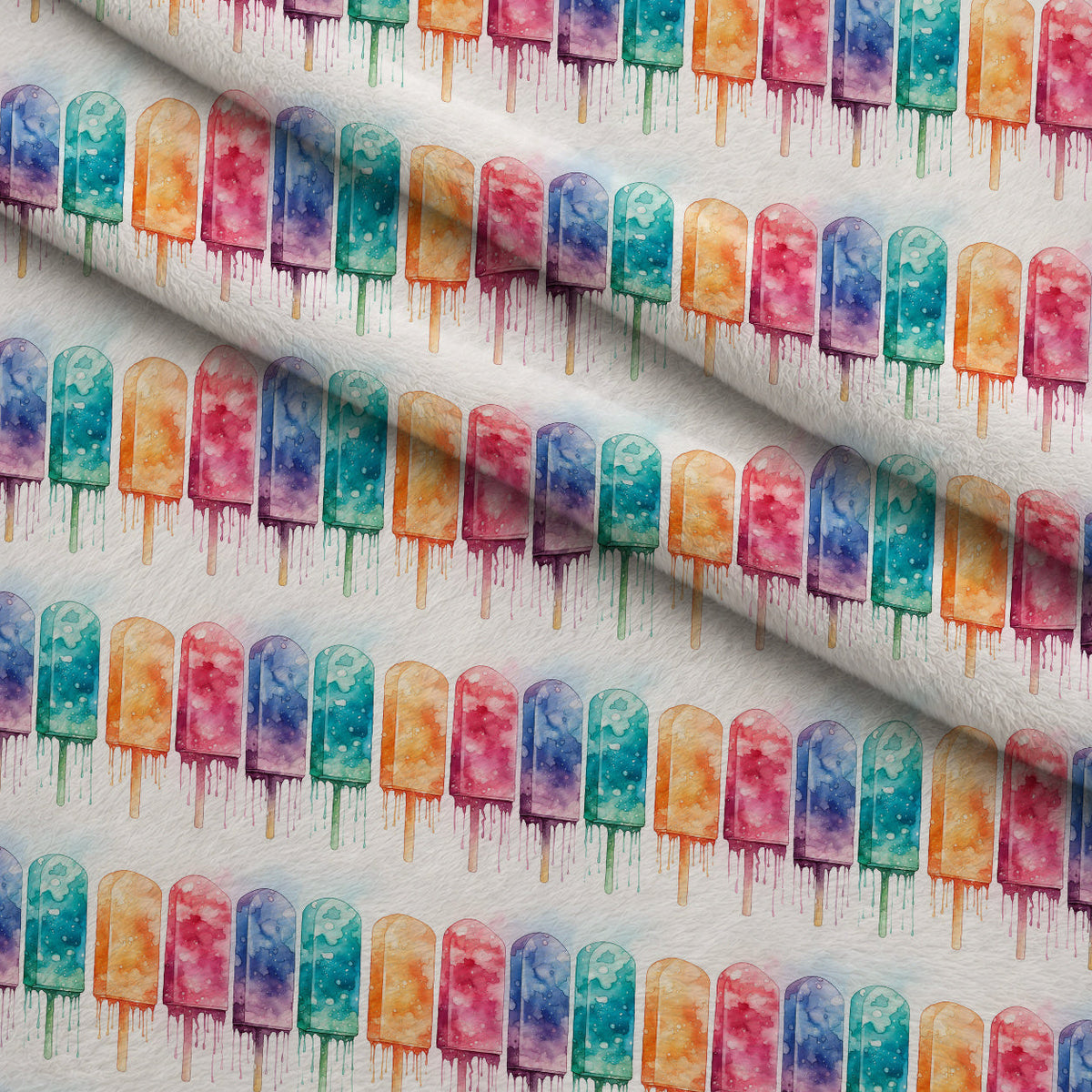 Melty Rainbow Pops Pattern 11 Minky Fabric
