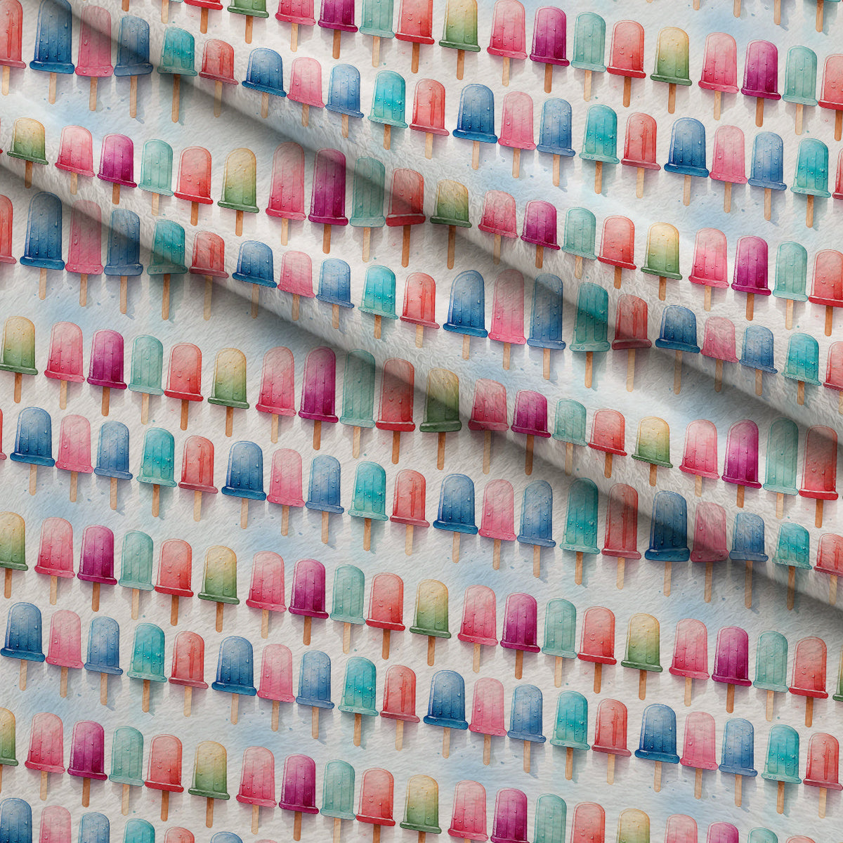 Melty Rainbow Pops Pattern 12 Minky Fabric