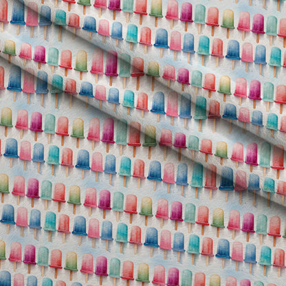 Melty Rainbow Pops Pattern 12 Minky Fabric