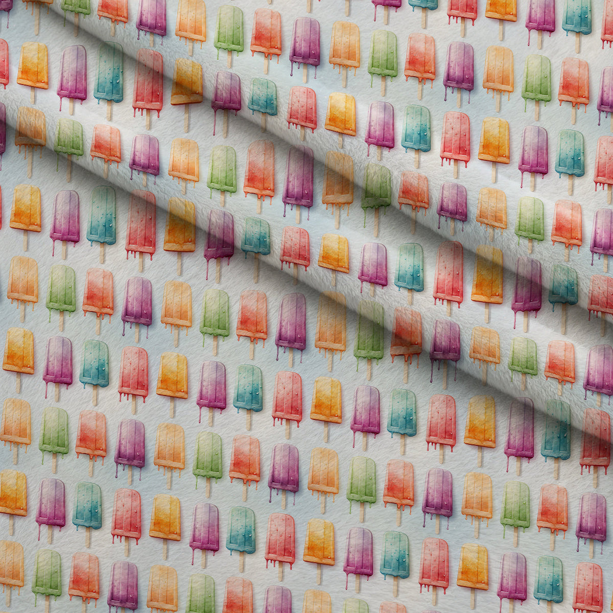 Melty Rainbow Pops Pattern 2 Minky Fabric