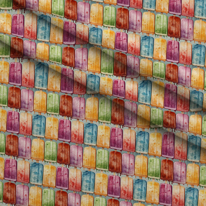 Melty Rainbow Pops Pattern 3 Minky Fabric