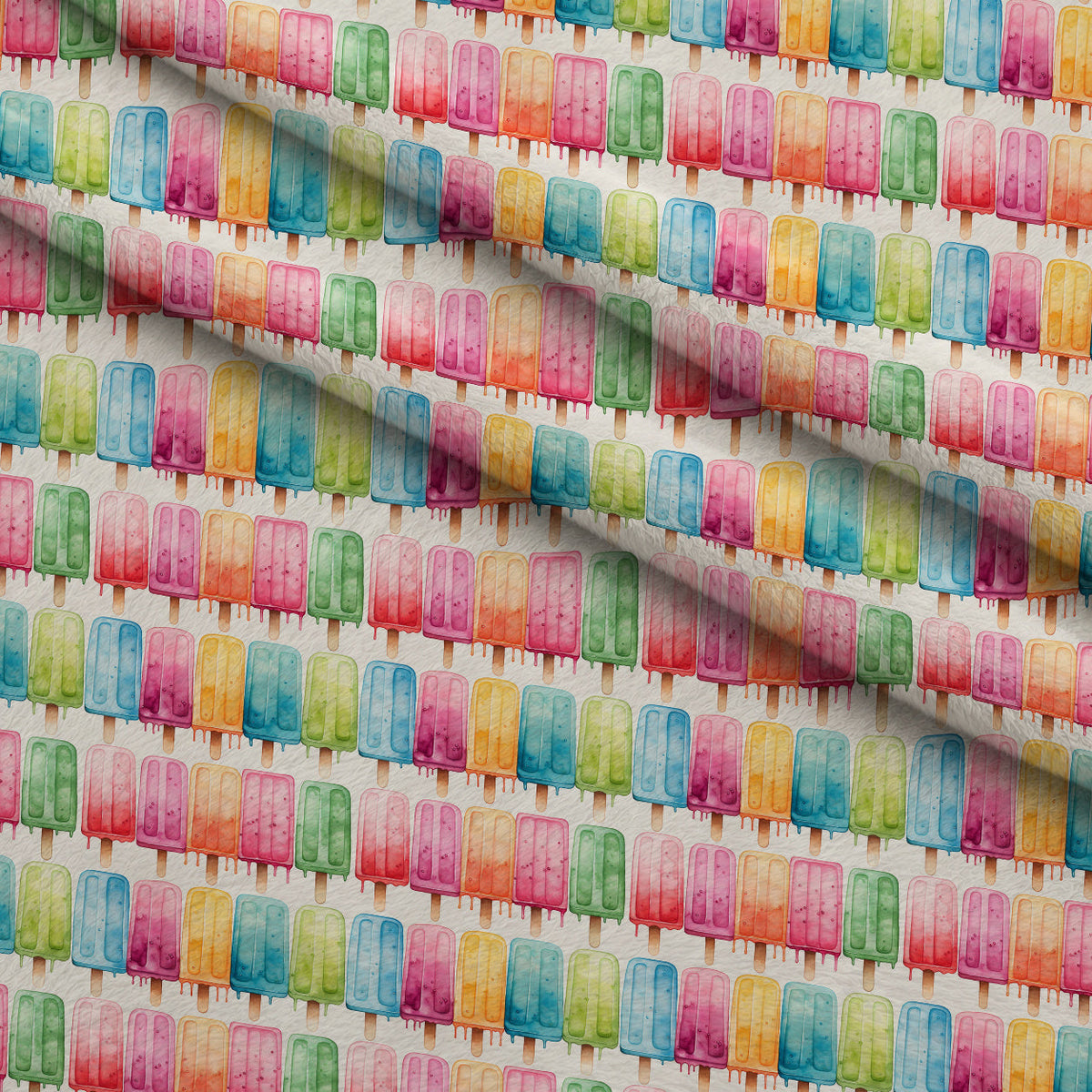 Melty Rainbow Pops Pattern 4 Minky Fabric