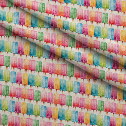 Melty Rainbow Pops Pattern 4 Minky Fabric