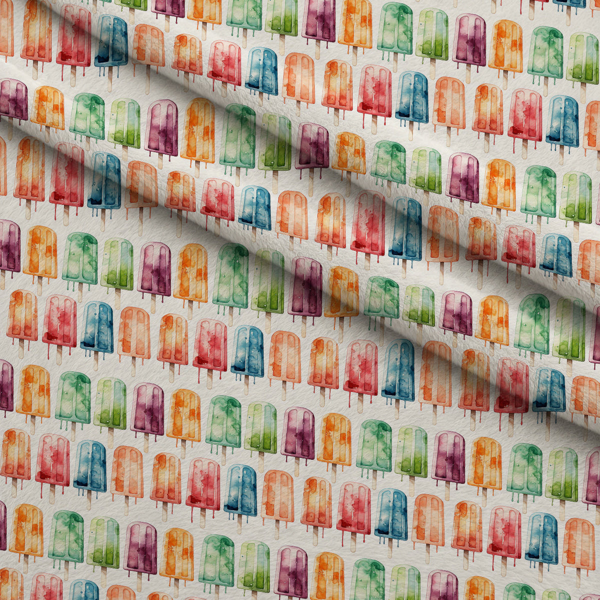 Melty Rainbow Pops Pattern 5 Minky Fabric